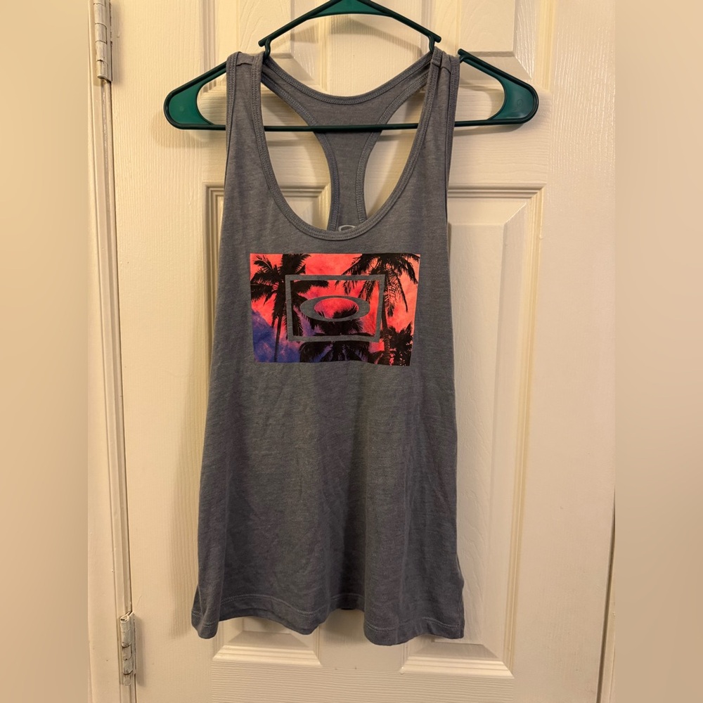 Oakley Women's Tank Top with Pink and Purple Graphic